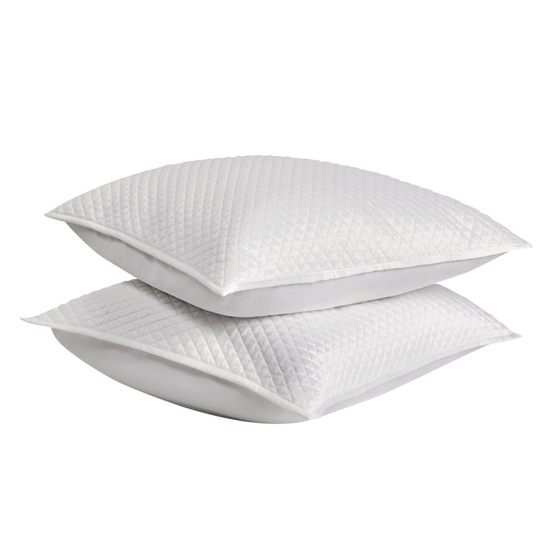 Diamond Sham by Classic Home, quilted fabric with diamond pattern, decorative accent for bedding.