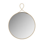 Ravina - Round Wall Mirror - Braided Brass - R&R Furniture Gallery (Fountain Valley, CA)