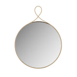 Ravina - Round Wall Mirror - Braided Brass - R&R Furniture Gallery (Fountain Valley, CA)