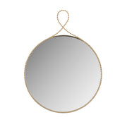 Ravina - Round Wall Mirror - Braided Brass - R&R Furniture Gallery (Fountain Valley, CA)