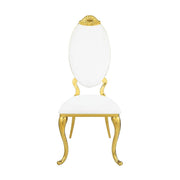 Fallon - Side Chair (Set of 2) - White Velvet & Mirrored Gold - R&R Furniture Gallery (Fountain Valley, CA)