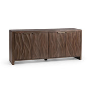 Braxton - 4 Door Cabinet - Tundra Brown - R&R Furniture Gallery (Fountain Valley, CA)