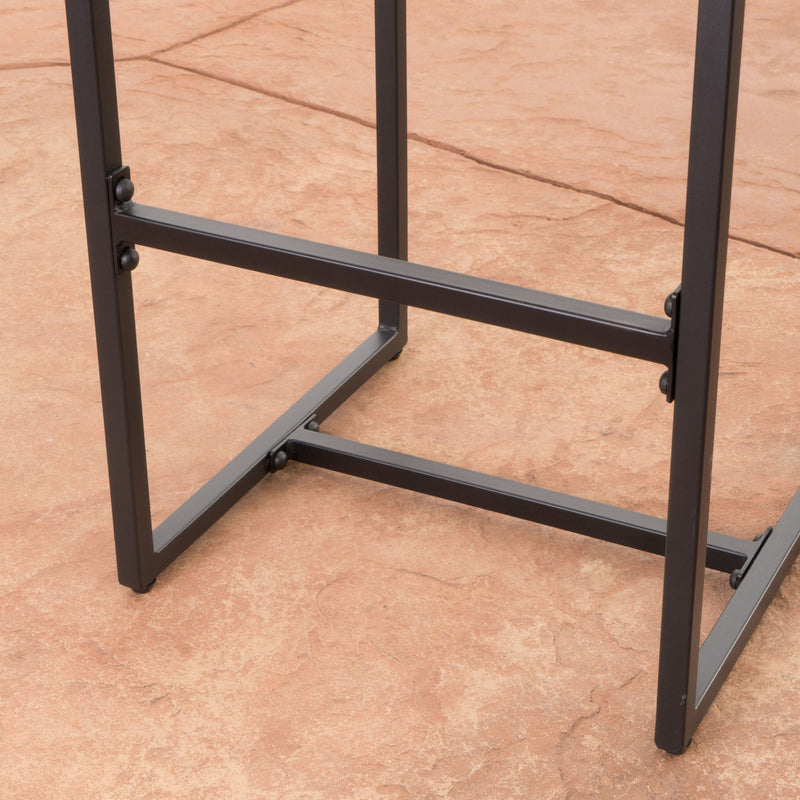 Outdoor Barstool With Hand Crafted Details (Set of 2) - R&R Furniture Gallery (Fountain Valley, CA)