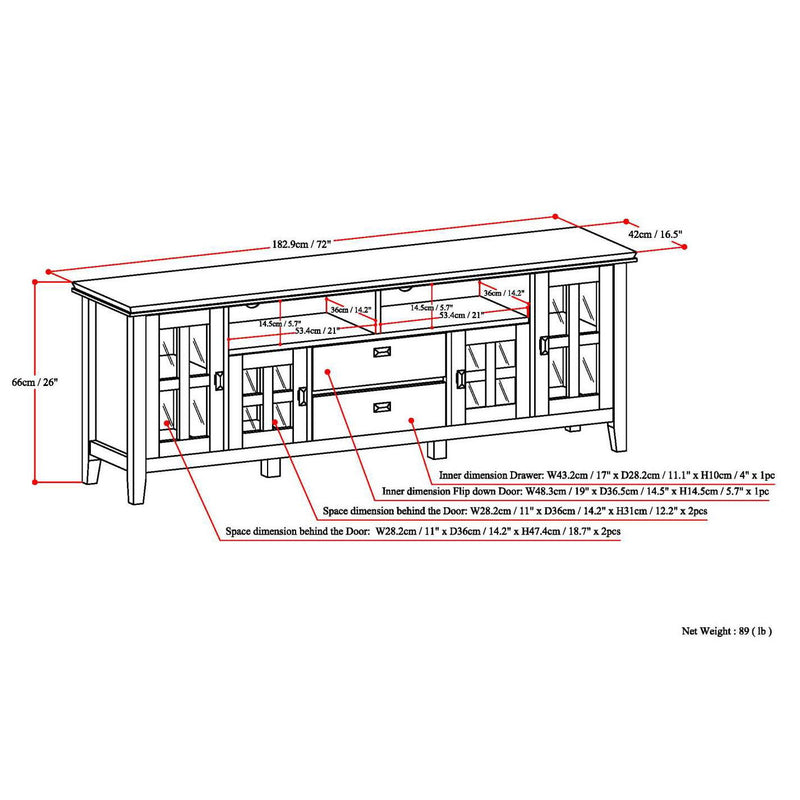Artisan - TV Media Stand - R&R Furniture Gallery (Fountain Valley, CA)