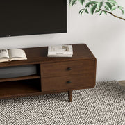 Alexa - TV Stand - Dark Brown / Wood - R&R Furniture Gallery (Fountain Valley, CA)