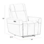 Bradford - Power Zero Gravity Recliner - R&R Furniture Gallery (Fountain Valley, CA)