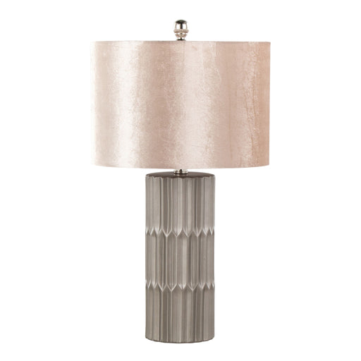 Lumi Source Tania contemporary table lamp with brown and metallic champagne finish, featuring a sleek modern design.