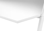 Computer Desk For Home Office, Laptop, Storage Shelves, Marble Look Contemporary & Modern - R&R Furniture Gallery (Fountain Valley, CA)