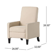 Minimalist Design Fabric Push Back Chair - R&R Furniture Gallery (Fountain Valley, CA)