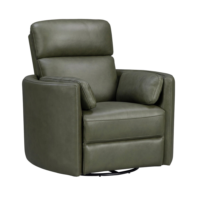 Parker Living Radius Power Swivel Glider Recliner chair set with plush upholstery and modern design, shown in a living room setting.