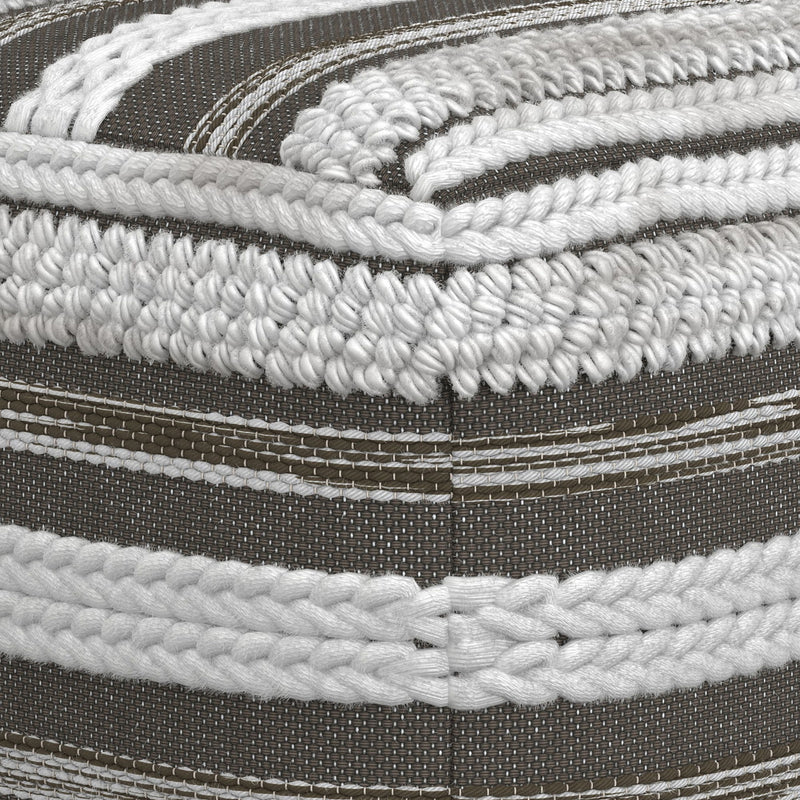 Sommer - Handcrafted Square Pouf - R&R Furniture Gallery (Fountain Valley, CA)