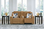 Kanlow - Dbl Reclining Loveseat With Console - R&R Furniture Gallery (Fountain Valley, CA)
