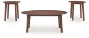 Gordonay - Occasional Table Set (Set of 3) - Brown - R&R Furniture Gallery (Fountain Valley, CA)