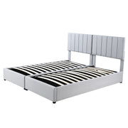 Upholstered Platform Bed With A Hydraulic Storage System - R&R Furniture Gallery (Fountain Valley, CA)