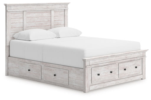 Makidern - Panel Storage Bed With Under Bed Storage Unit And Storage Footboard - R&R Furniture Gallery (Fountain Valley, CA)