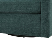 Sutton - Swivel Barrel Chair - Peacock - R&R Furniture Gallery (Fountain Valley, CA)