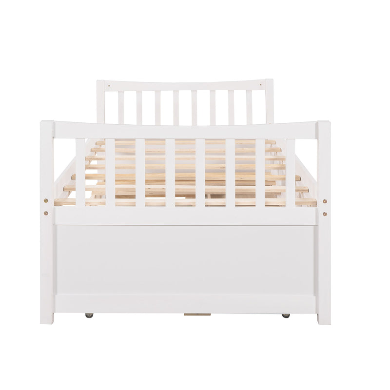 Twin Size Daybed With Trundle And Drawers - R&R Furniture Gallery (Fountain Valley, CA)