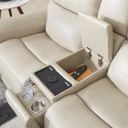Parker Living Easton Zero Gravity Power Reclining 3-piece sofa set with plush cushions and modern design in a living room setting.