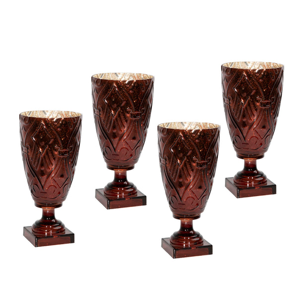 Vase (Set of 4) - Dark Brown