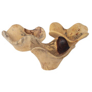 Uttermost Tamarine wood wall art set of 3 in light brown, decorative wall decor with natural textured wood finish.