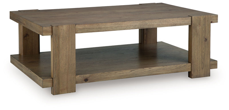 Flangren - Rectangular Cocktail Table - Light Brown - R&R Furniture Gallery (Fountain Valley, CA)