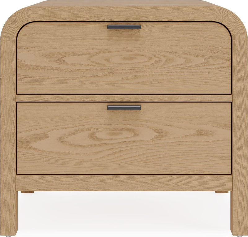 Drake 2-Drw Nightstand W/USB - Timber