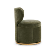 TOV Furniture Amaya swivel desk chair with cushioned seat and backrest, black finish, on a swivel base for office or workspace.