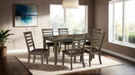 Adia - 7 Pc. Dining Table Set, Brown