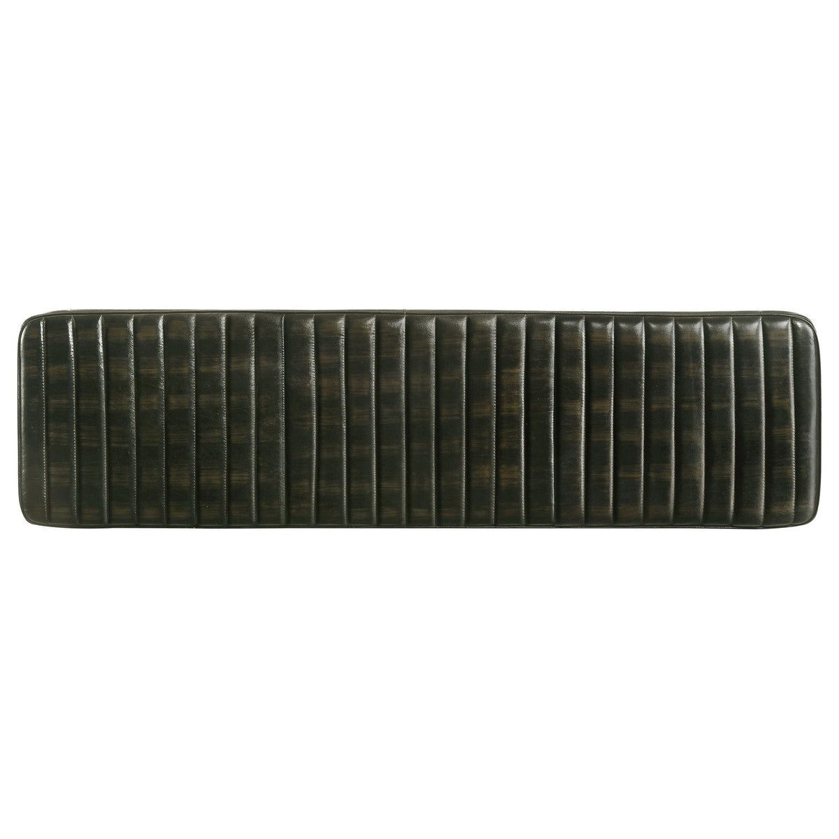 Tufted Cushion Side Bench With Tapered Legs