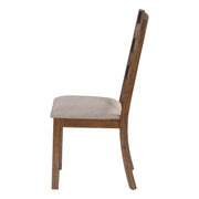 Dining Chair, Side, Upholstered For Dining Room, Transitional (Set of 2) - Beige - R&R Furniture Gallery (Fountain Valley, CA)