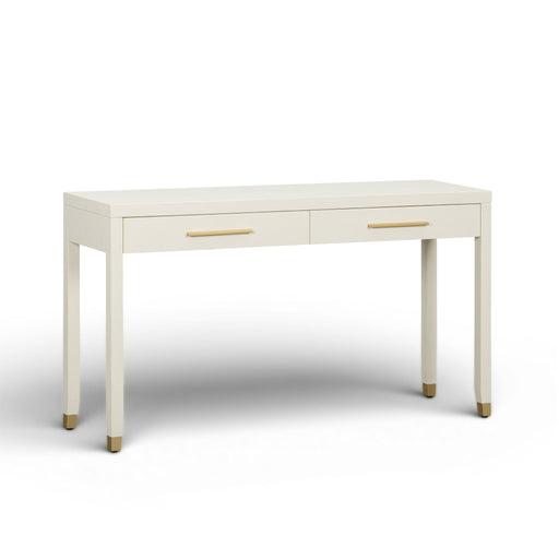Dani - Faux Shagreen 2-Drawer Console Table - Cream - R&R Furniture Gallery (Fountain Valley, CA)