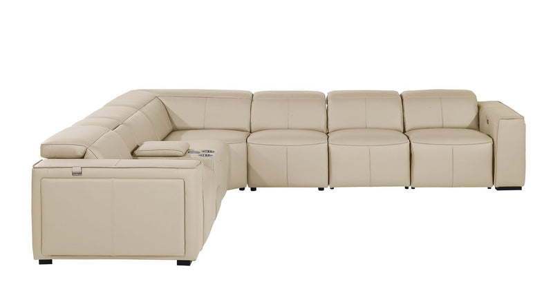 1224 - 7-Piece L-Shaped Sectional Sofa In With 3 Power Recliners & Power Headrests