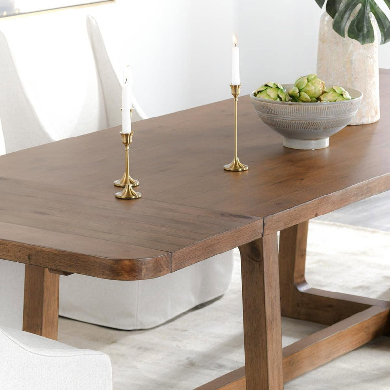 Lyra - Extendable Dining Table - Smoke Brown - R&R Furniture Gallery (Fountain Valley, CA)