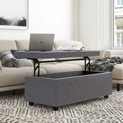 Hamilton - Upholstered Lift Top Rectangular Storage Ottoman - R&R Furniture Gallery (Fountain Valley, CA)