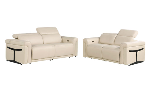 1126 - Top Grain Power Reclining Italian Leather Living Room Set - R&R Furniture Gallery (Fountain Valley, CA)