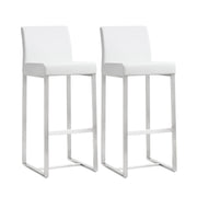 Denmark - Stainless Steel Barstool (Set of 2) - R&R Furniture Gallery (Fountain Valley, CA)