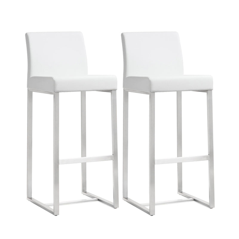 Denmark - Stainless Steel Barstool (Set of 2) - R&R Furniture Gallery (Fountain Valley, CA)
