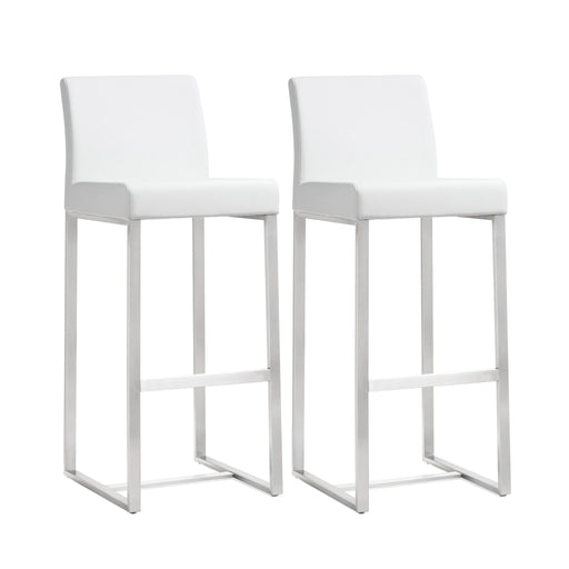 Denmark - Stainless Steel Barstool (Set of 2) - R&R Furniture Gallery (Fountain Valley, CA)