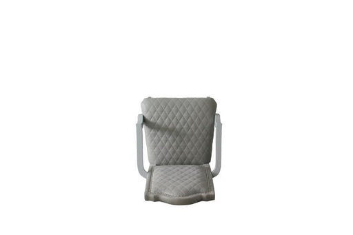 House Marchese - Arm Chair (Set of 2) - Two Tone Gray Fabric & Pearl Gray - R&R Furniture Gallery (Fountain Valley, CA)