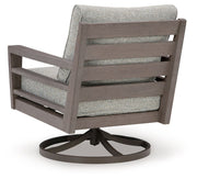 Hillside Barn - Swivel Lounge W/ Cushion - Gray / Brown - R&R Furniture Gallery (Fountain Valley, CA)