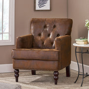 Vitality - Club Chair With Button Tufted Diamond Stitching And Turned Legs - R&R Furniture Gallery (Fountain Valley, CA)
