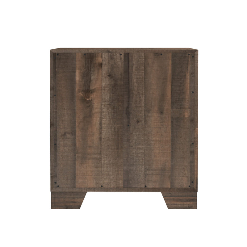 Plinz - 2 Drawer Nightstand - Brown - R&R Furniture Gallery (Fountain Valley, CA)