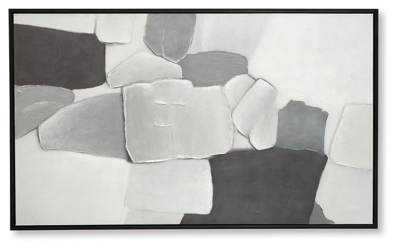Adilson - Wall Art - White / Gray / Black - R&R Furniture Gallery (Fountain Valley, CA)
