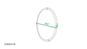 Hausen - Mid-Century Modern Round Accent Wall Mirror - Brown Walnut - R&R Furniture Gallery (Fountain Valley, CA)