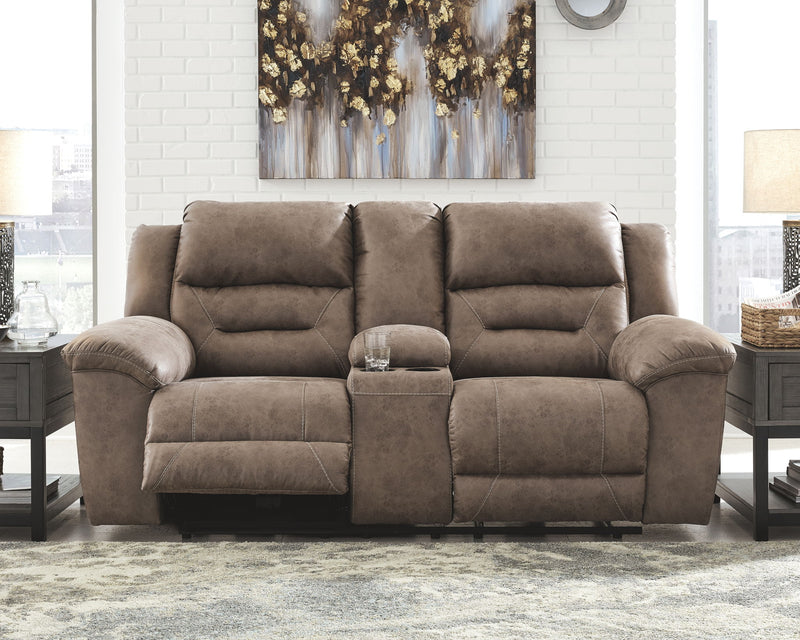 Stoneland - Power Reclining Loveseat - R&R Furniture Gallery (Fountain Valley, CA)
