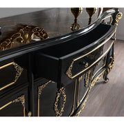 Betria - Console Cabinet - Gold & Black - R&R Furniture Gallery (Fountain Valley, CA)