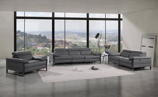 1246 - Modular Power Triple Reclining Sofa, Loveseat, And Chair Set With Power Headrests - R&R Furniture Gallery (Fountain Valley, CA)