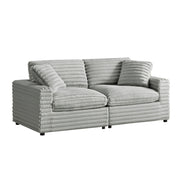 Jenny - 2 Piece Sofa Sectional - Gray - R&R Furniture Gallery (Fountain Valley, CA)