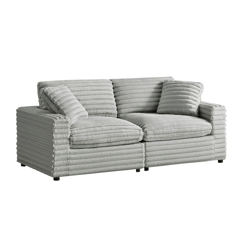 Jenny - 2 Piece Sofa Sectional - Gray - R&R Furniture Gallery (Fountain Valley, CA)