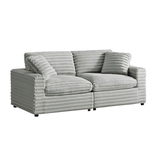 Jenny - 2 Piece Sofa Sectional - Gray - R&R Furniture Gallery (Fountain Valley, CA)